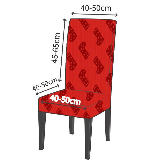 Elastic Christmas Chair Covers Stretchable Dining Office Banquet Seat Protectors Festive Holiday Decor Armchair Cover