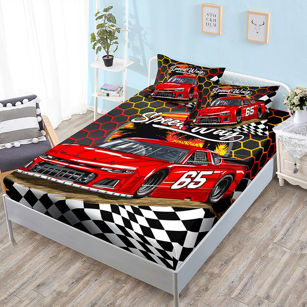 Three-Piece Car Racing Mattress, Mattress Cover, Four-Piece Mattress Protective Cover