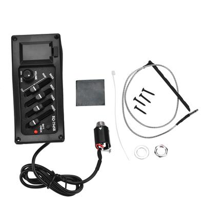 4 Band Preamp EQ Pickups Amplifier Pickup 6.5MM Output for Acoustic Guitar (without Pin)