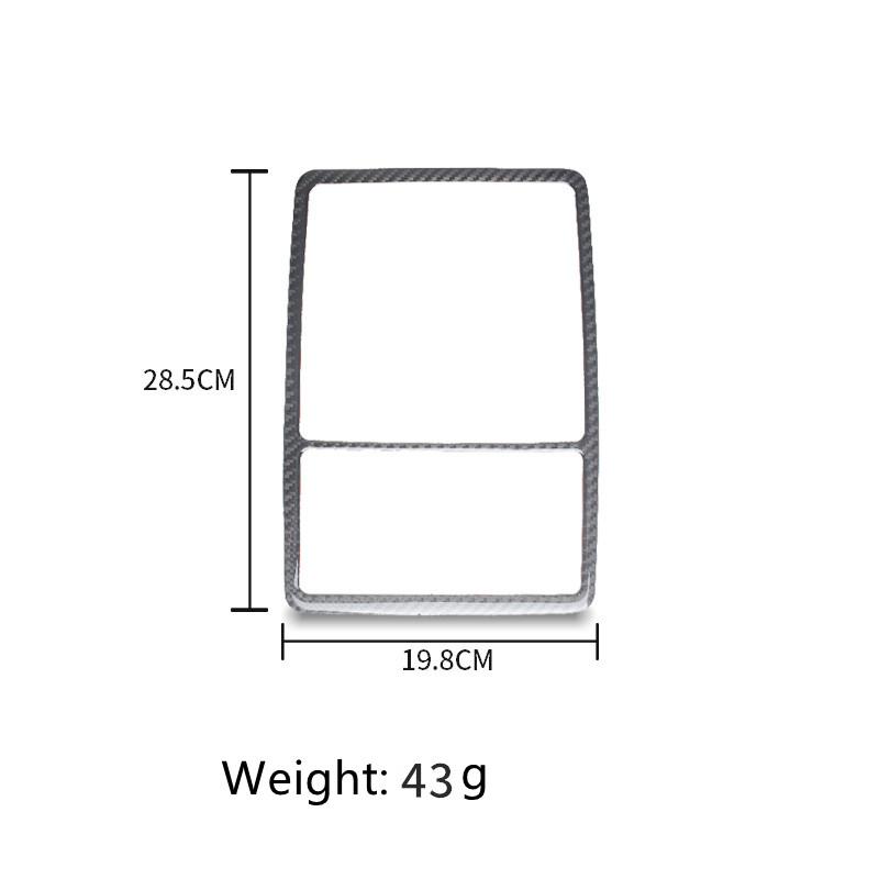 Carbon Fiber Car Front and Rear Reading Lights Decorative Cover Trim Strips Decal Stickers For Lexus RX300 Interior