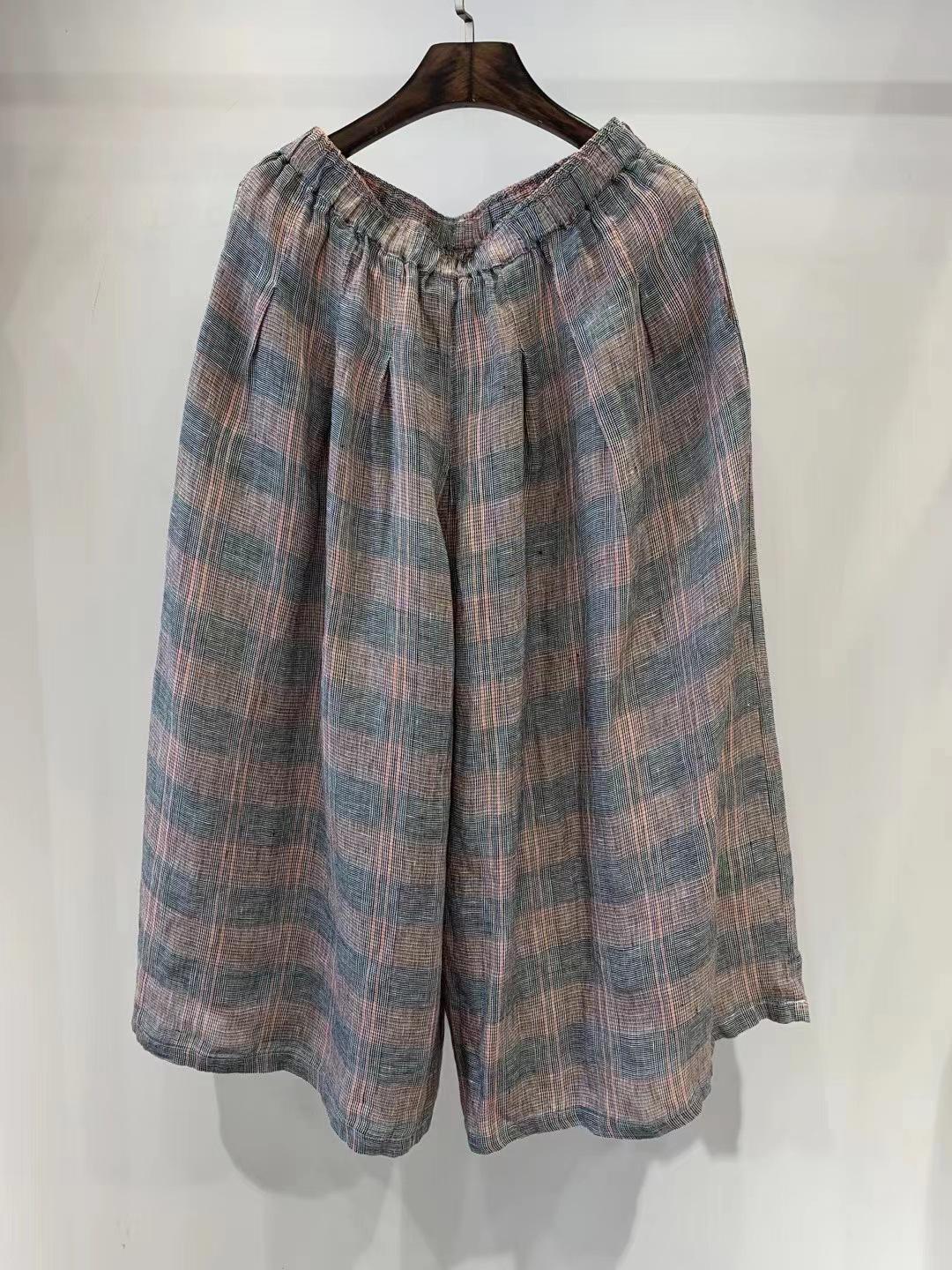 

Johnature Ретро Брюки Женские Летние Свободные Повседневные Универсальные Эластичная Талия Длина до Щиколотки Женские Брюки Разных Цветов One Size