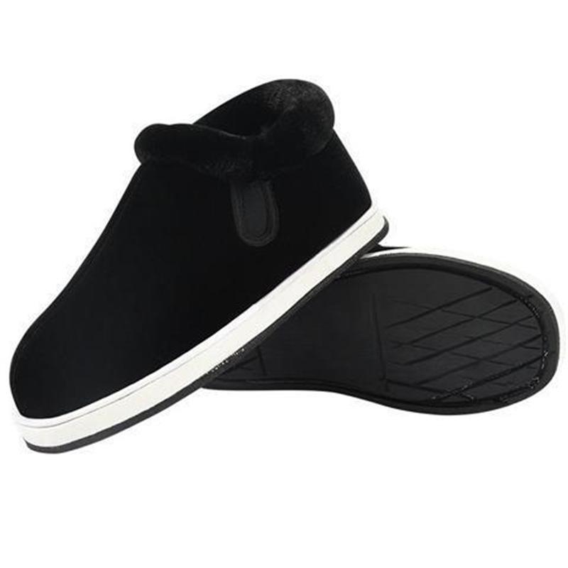 Hunan handmade lasagna cloth shoes, pure handmade cotton shoes for men and women, winter velvet to keep warm, home thick soles, non-slip and elastic