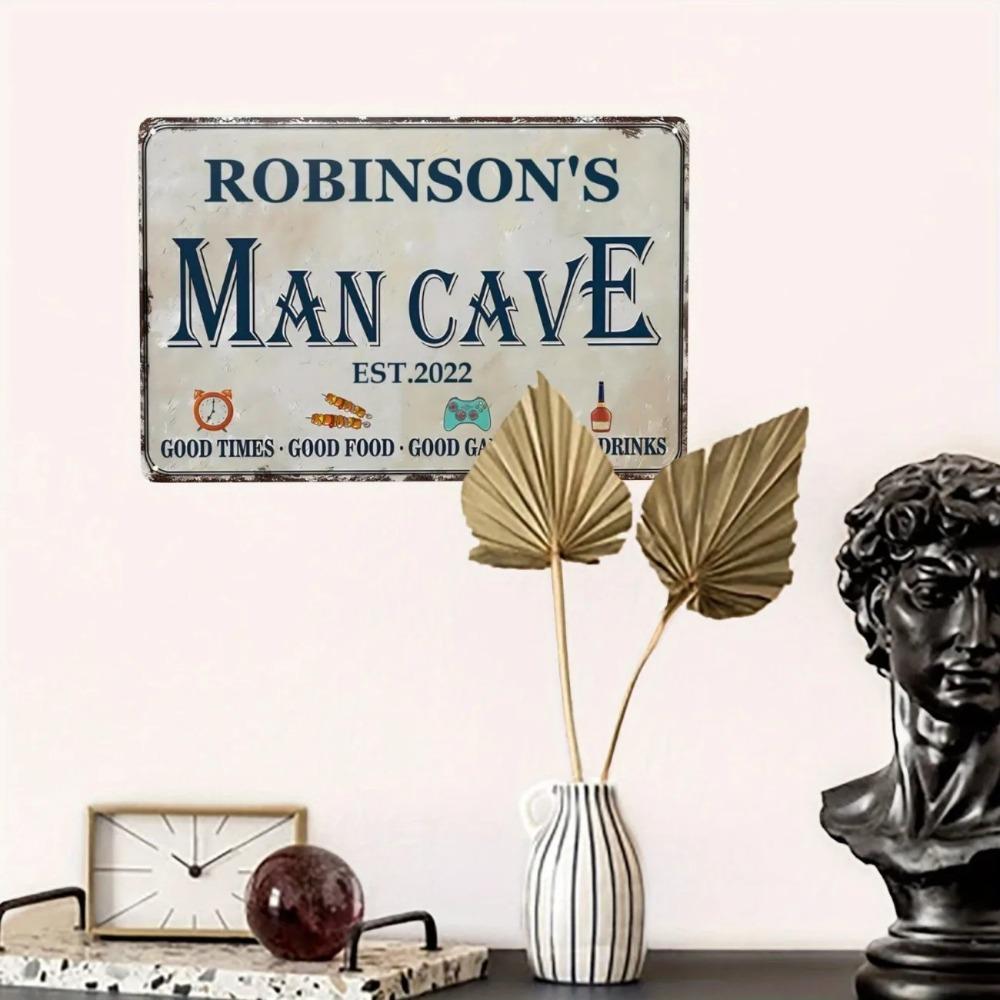 Retro Man Cave Metallschild Benutzerdefinierte Wanddekoration