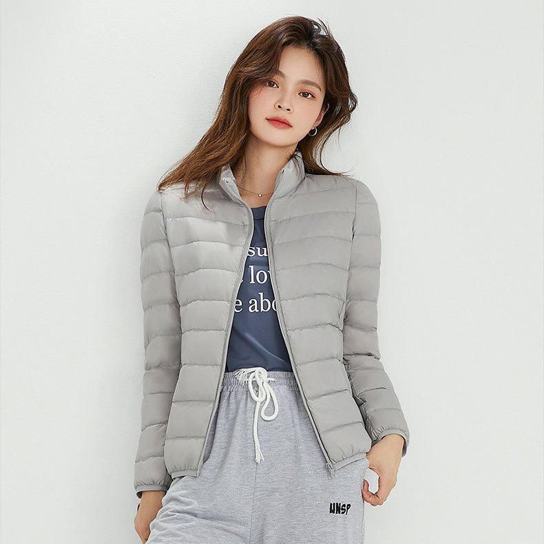 Women's Plus Size Lightweight Hooded Down Jacket - 90% Thin White Duck Down, Autumn/Winter Fashionable Outerwear