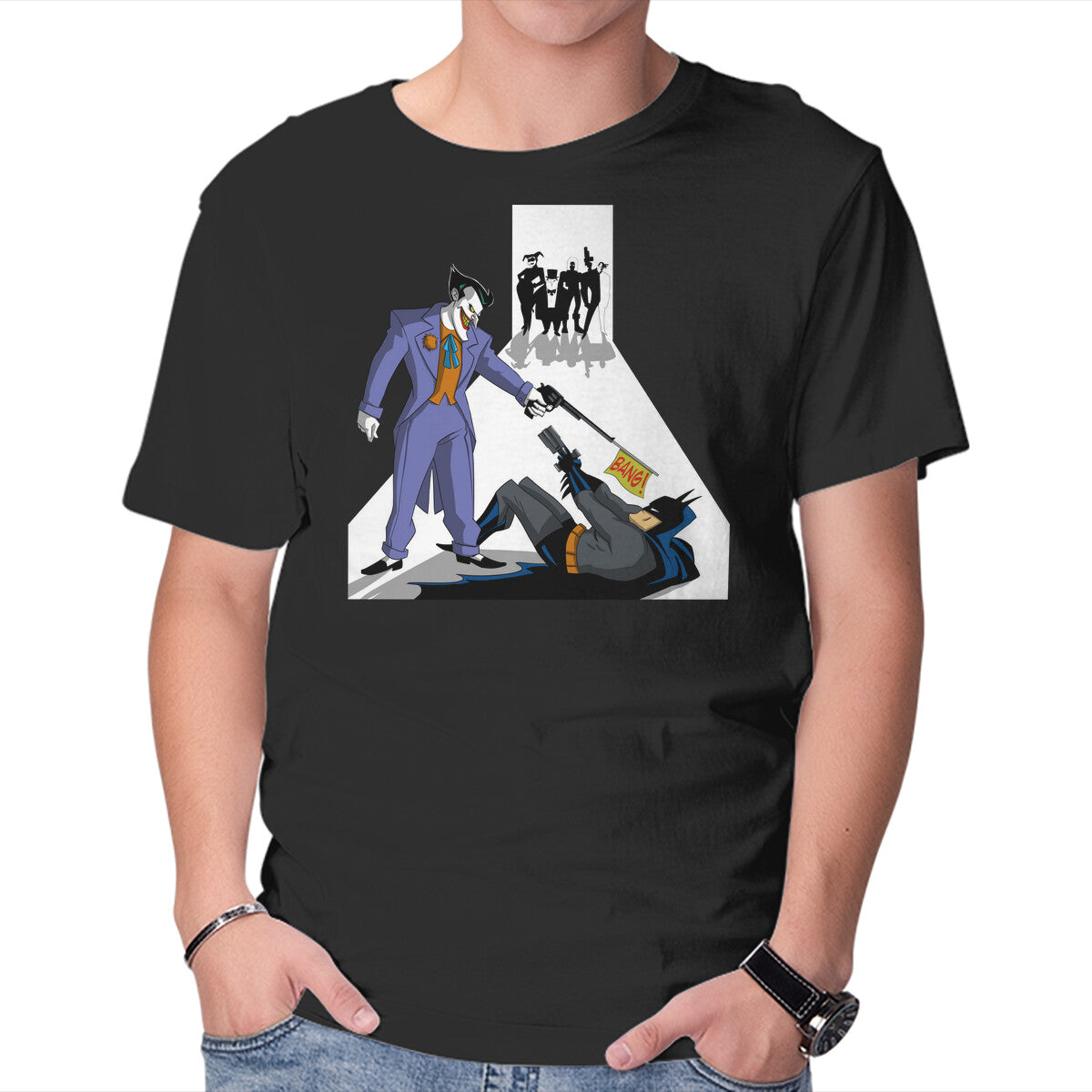 Unisex Crew Neck T-Shirt Reservoir Bats Graphic Short Sleeve Casual Tee S