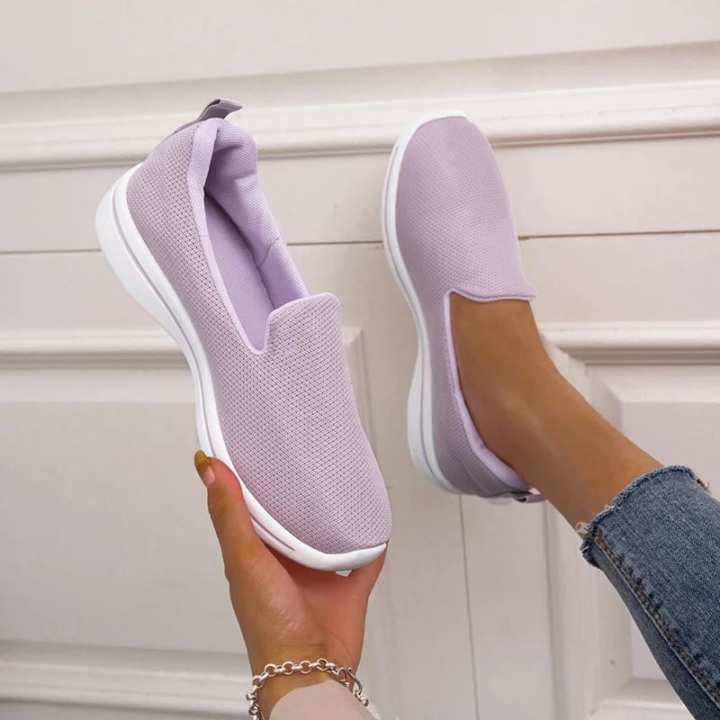Ladies Loafer Tennis Female Orthopedic Sneakers Vulcanized Shoes for Women Mesh Breathable Platform Slip-On Zapatillas De Mujer