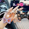 Hollow Out Design Leather Rope Keychain Simple Style Car Key Pendant  Personal Accessories