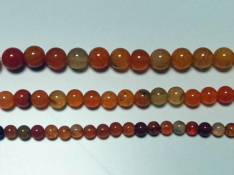 Natural Dragon Vein Agate Loose Beads for DIY Bracelet Jewelry Accessories 6mm ~65 beads