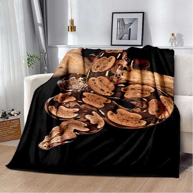 Soft Gothic Snake Serpent Python Viper Blanket for Bed Sofa Picnic Travel Office Cover Kids Gift Throw Blanket