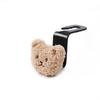 Car Seat Back Hook Hanger with Cute Bear Decor Organizer Holder for Groceries Bags Kids Essentials Travel and Commute