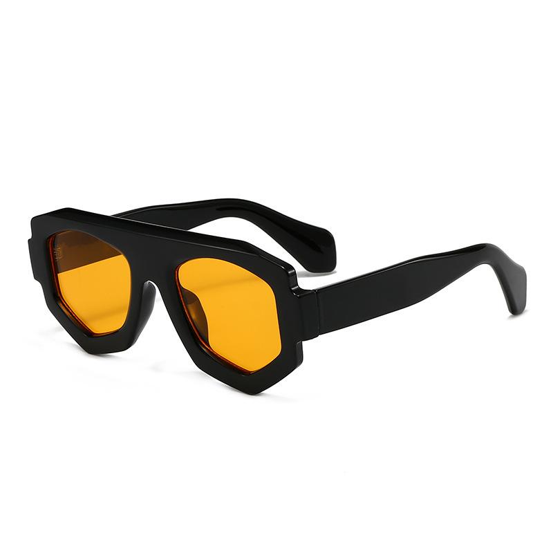 Vintage Irregular Brand Design Polygon Sunglasses Women Luxury Fashion Sun Glasses Men Trendy Oval Punk Women Sunglasses