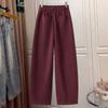 Women's Retro High-Waist Straight-Leg Casual Pants
