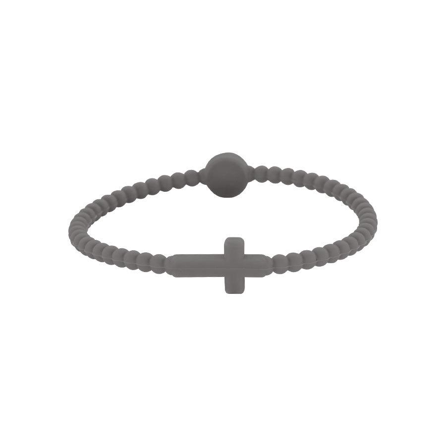 Children's Silicone Cross Thin Macaron Color Wristband Bracelet