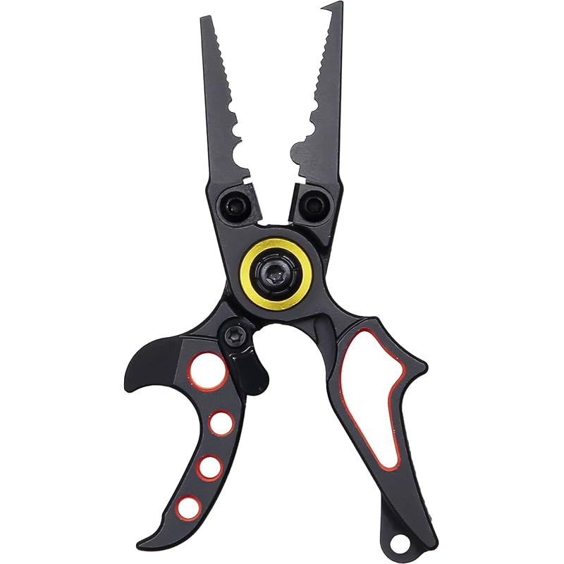 

PROX Finger Split Mini Pliers, Straight Type/Black x Red, PX162SKR