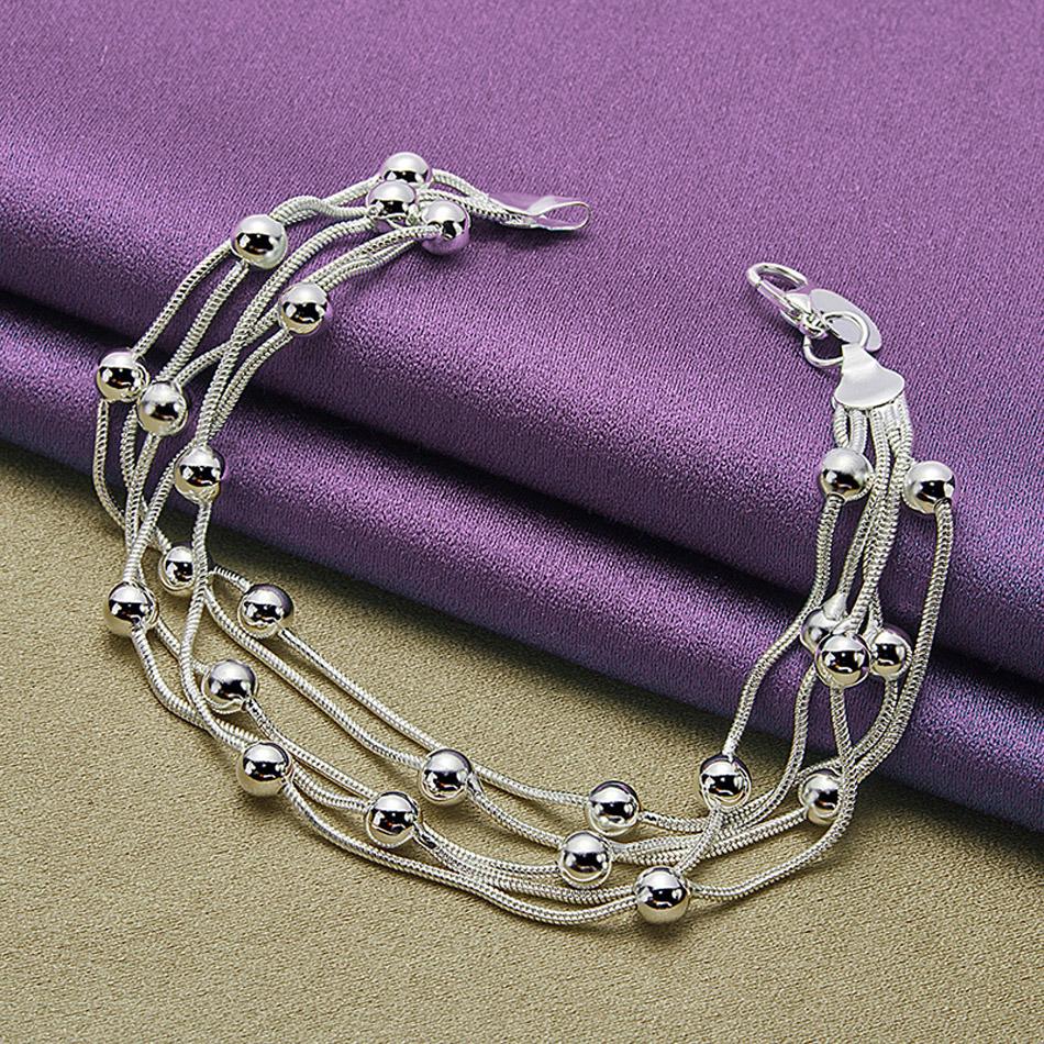 CHSHINE 925 Sterling Silver Five Snake Chain Bracelet For Women Men Wedding Party Fashion Charm Jewelry