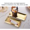25x11cm Towel Hammered Trays Stainless Steel Multi Purpose Dishwasher Safe Dessert Tray Plate For Home Restaurant