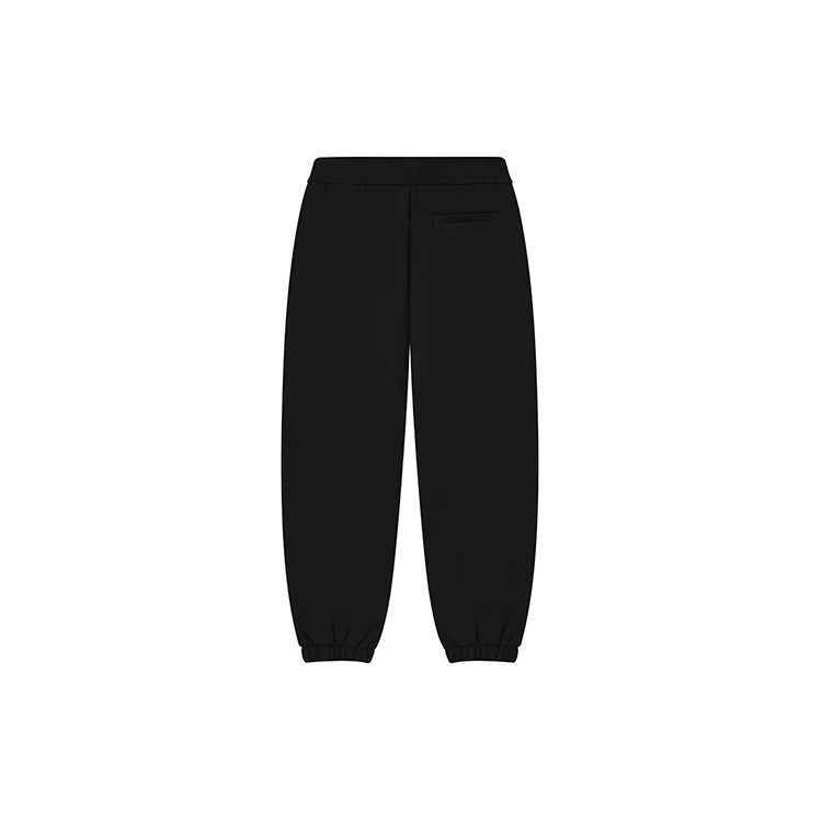 Fila Loose Fit Cuffed Letter Casual Long Knit Sports Pants Men Bottoms Black F51M249698F-BK