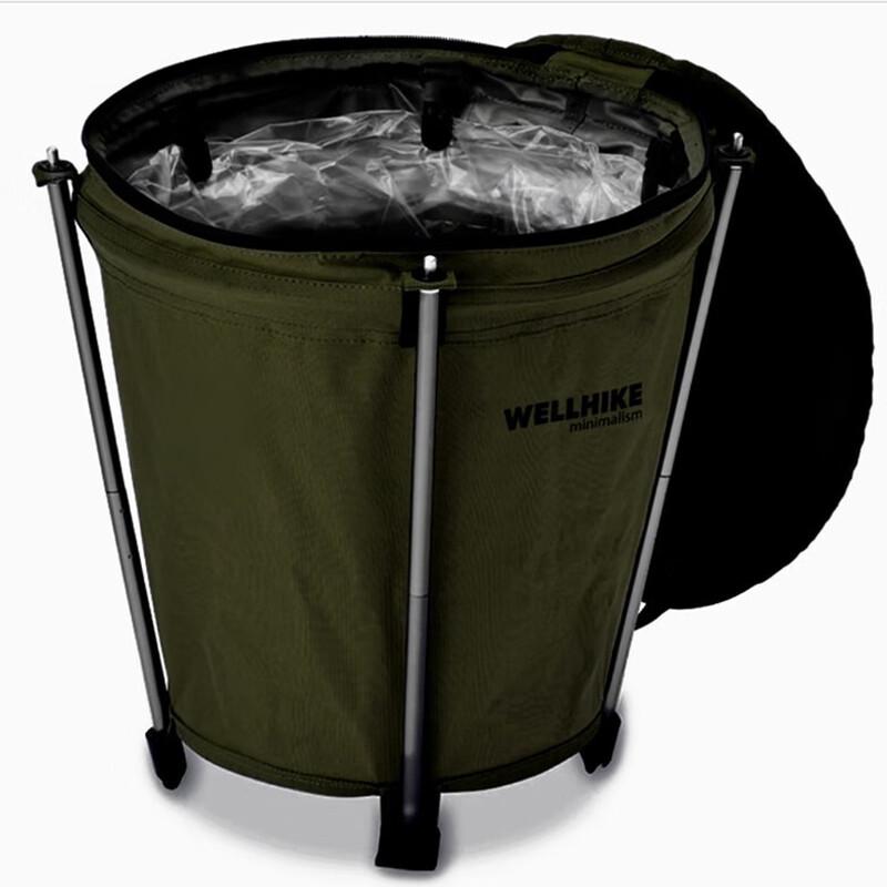 WELLHIKE Foldable Outdoor Camping Trash Can One Size
