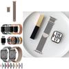Pulseira Metálica Magnética 3D para iWatch 38mm 40mm 41mm com Fecho Magnético Contínuo para Uso no Escritório