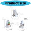 3Pcs Gardening Ghostly Statue Halloween Home Decors Resins Miniature Figurine For Garden Potted Plant and Desk Display