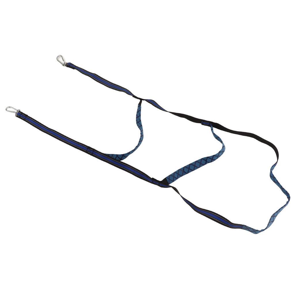 Marine Boat Rope Ladder Boarding Steps with Hooks Nylon Blue Portable Foldable for Yachts Kayaks