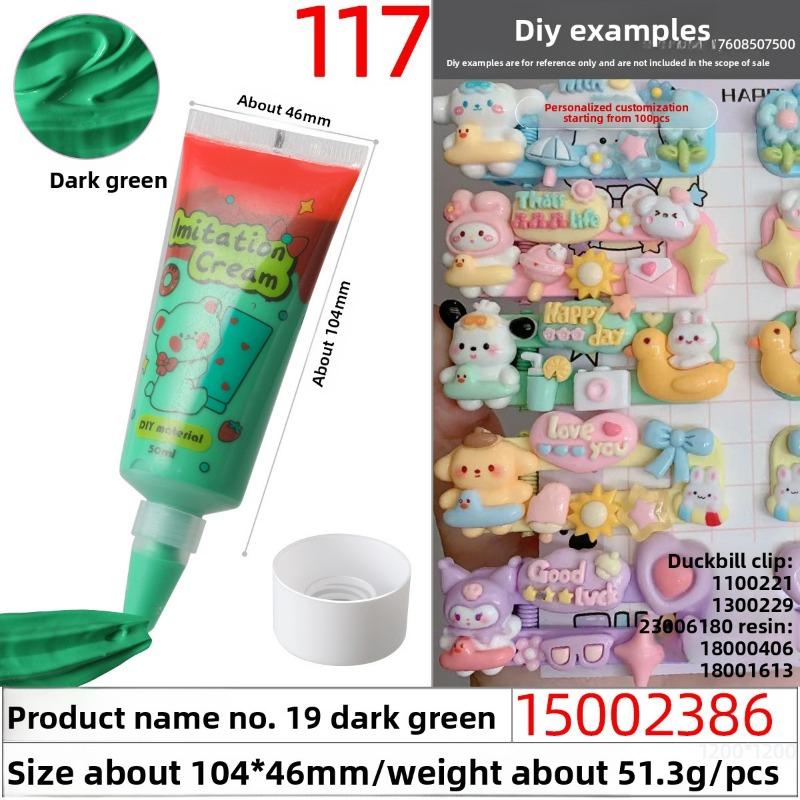 50g Eco-friendly and Easy-to-squeeze Simulated Cream Glue, Handcrafted Cream Glue Oil Glue
