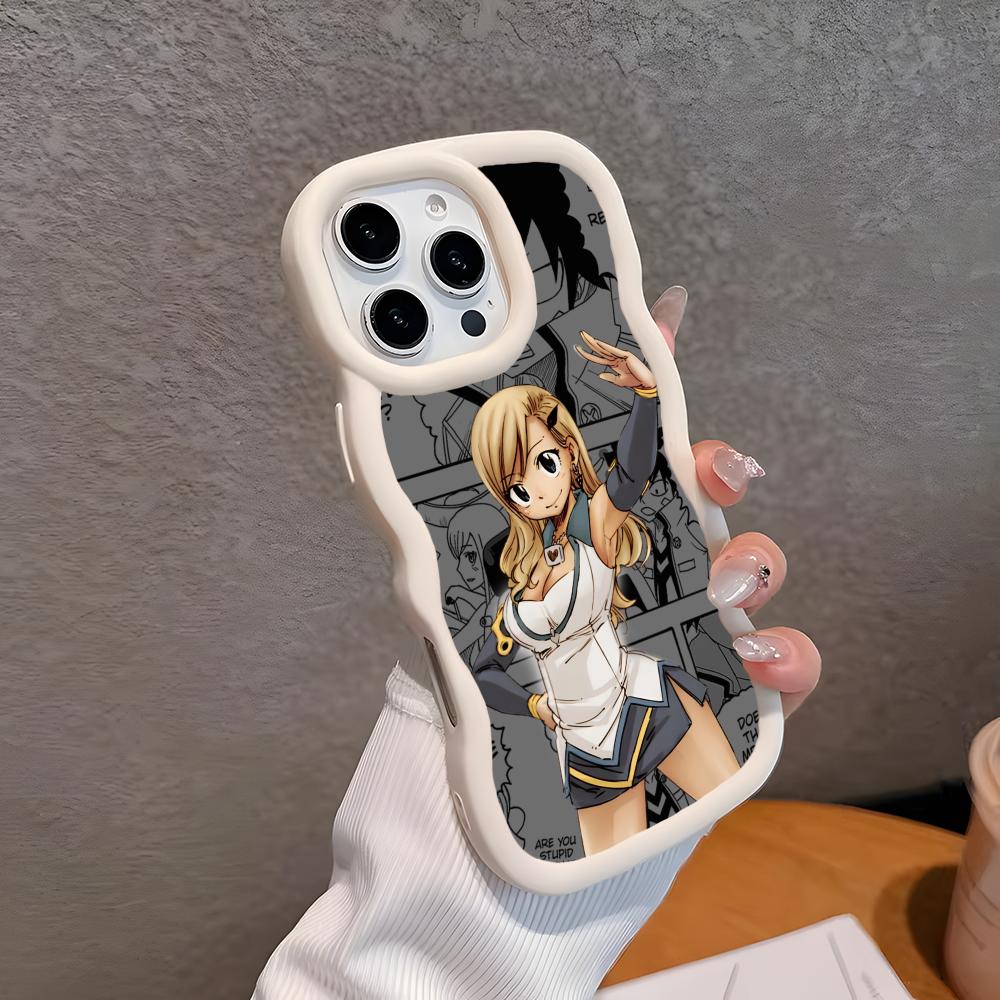 

Edens Zero Rebecca Phone Case for iPhone 17 16 15 14 13 12 11 Air Pro Max Plus White Soft TPU Wavy Edge Cover iPhone 12