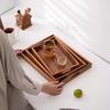 Walnut Rectangular Tray Household Wooden Tea Tray Solid Wood Japanese Tea Cup Tray Commercial Coffee Tray
