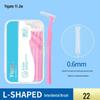 Yijie L-shaped Dental Floss & Interdental Brush - Super Fine Soft Bristles for Orthodontic Gap Cleaning