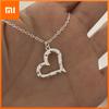 S925 Sterling Silver Necklaces For Women Simple Chain Fashion Minimalist Pendant Necklaces Heart Shape Necklace Birthday Gift
