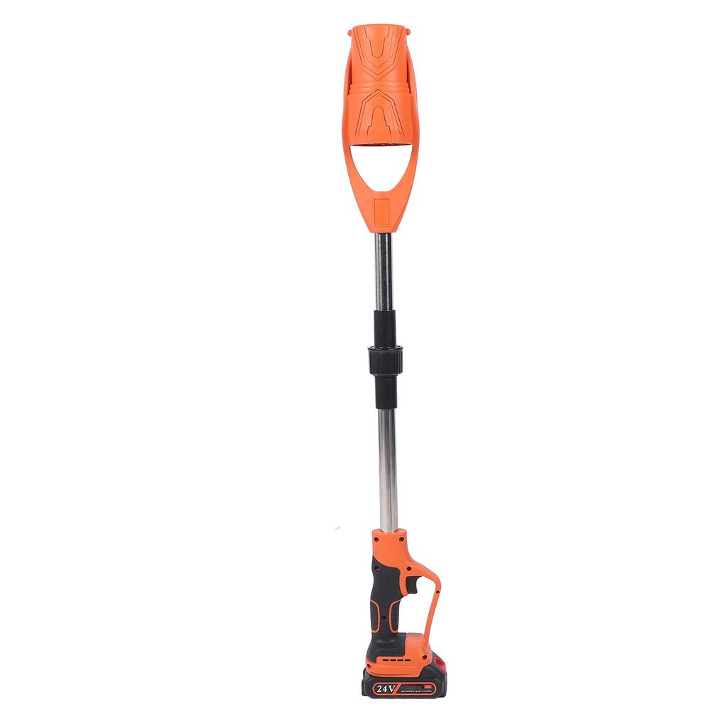 Cordless Electric Lf Blower ABS Battery Powered Foldable Handheld Lf Blower with 1500mAh Battery and r for Lawn Patio Orange