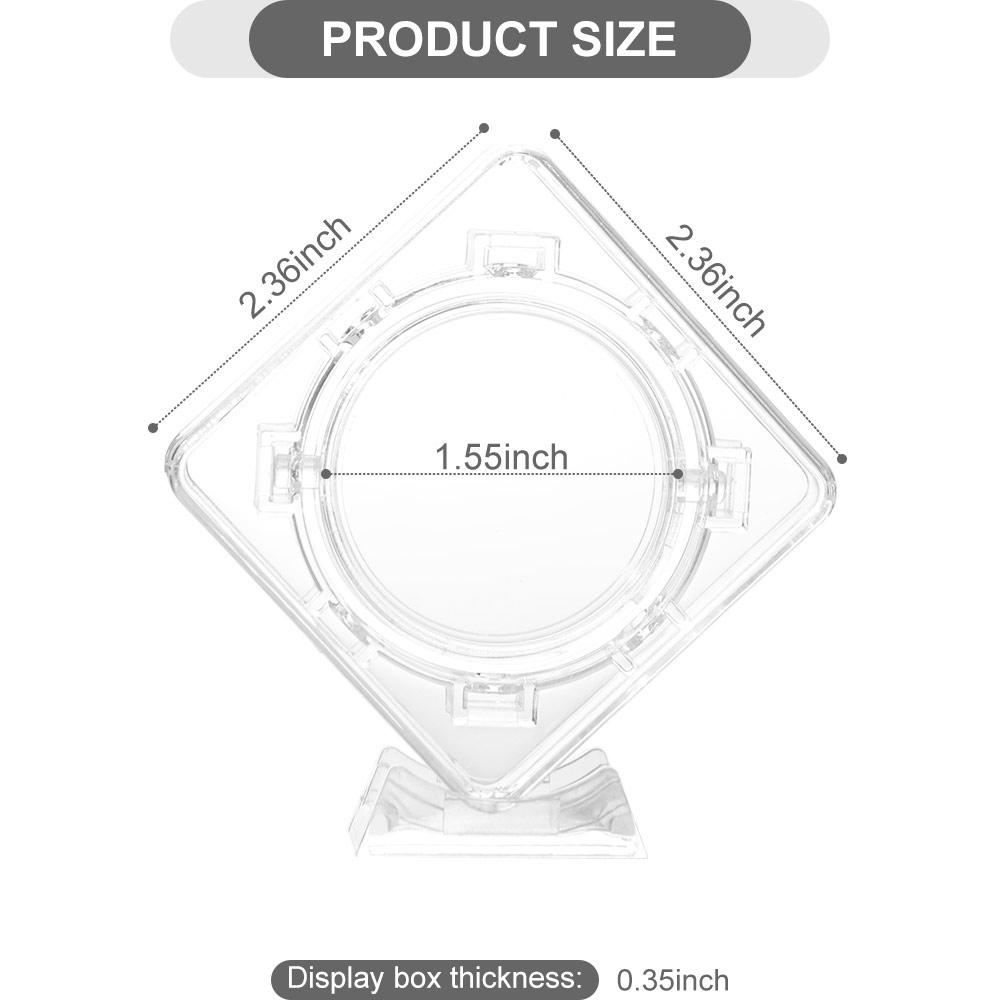 3D Coin Display Case Floating Coin Protector Sleeves Durable Coin Container Box  Home Decoration