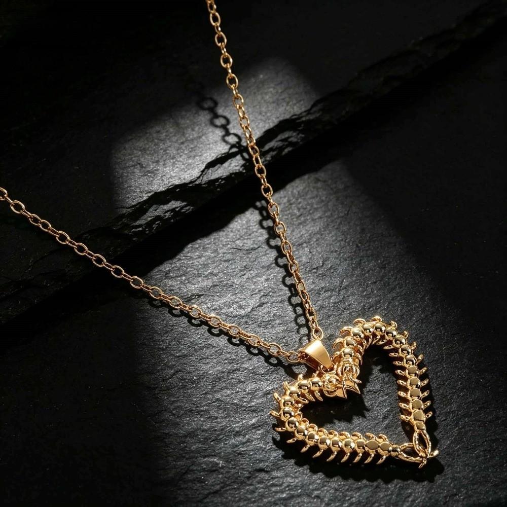 Stainless Steel Centipede Cartilage Jewelry Retro Style Does Not Fade Gothic Punk Stud Earrings Necklace Unique Design
