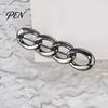 Metal Waist Tightener Four Rings for Pants, Reusable Cincher Pin Trousers Loose Jeans, No Sewing Adjustable Waistband Skirts Alloy Fastener