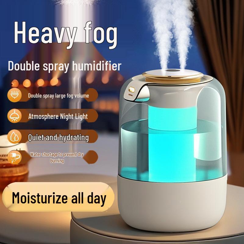 Atmosphere Double Spray Humidifier - Silent Large Capacity for Home or Office