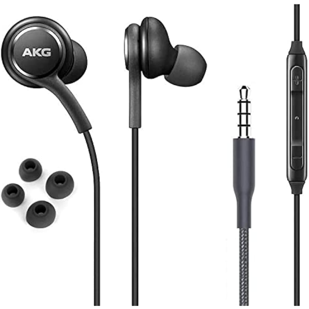 ElloGear OEM Earphones Stereo Headphones for Samsung Galaxy S10 S10e Plus A31 A71 Cable - AKG Des...