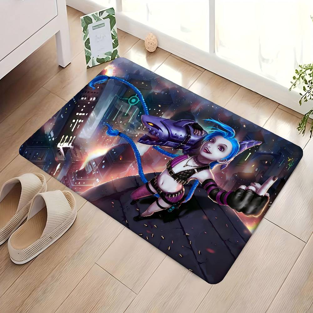 1PC Anime J-Jinx Game Kitchen Mat Kids Room Bedroom Decoration Balcony Anti-Slip Doormat Living Room Alfombra