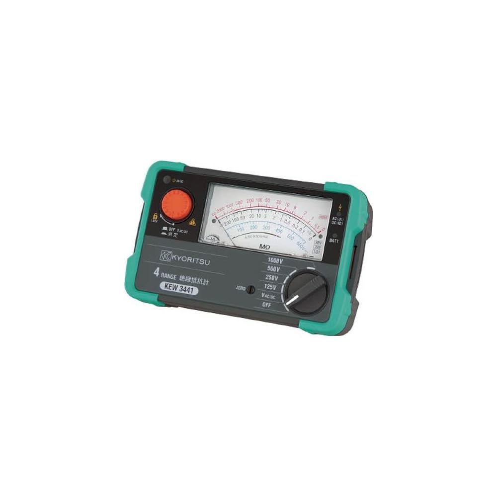 Kyoritsu QMEG 4-Range Insulation Resistance Tester 25V/50V/125V/250V Model 3442