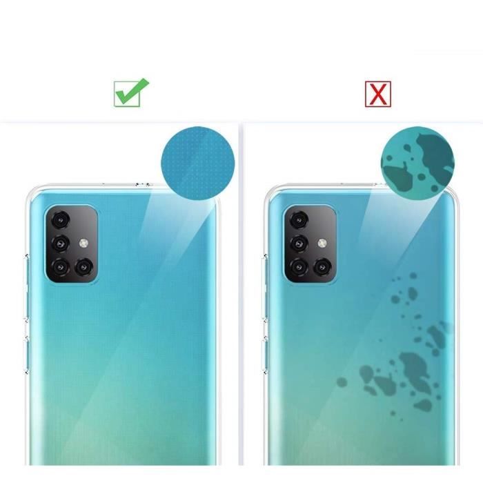 Coque Gel TPU Transparent pour Samsung Galaxy A51 - Protection Silicone Souple Ultra Mince Phonillico®
