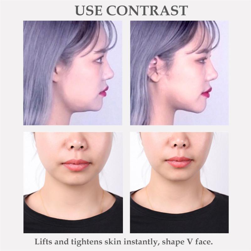 Fita adesiva de maquiagem facial em V à prova d'água invisível respirável adesivo facial para levantar o queixo