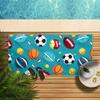 Cartoon-Ballmuster Strandtuch Schnelltrocknend Mikrofaser Strand Super Saugfähig Reise Schwimmbad Tauchen Surfen Yoga Camping