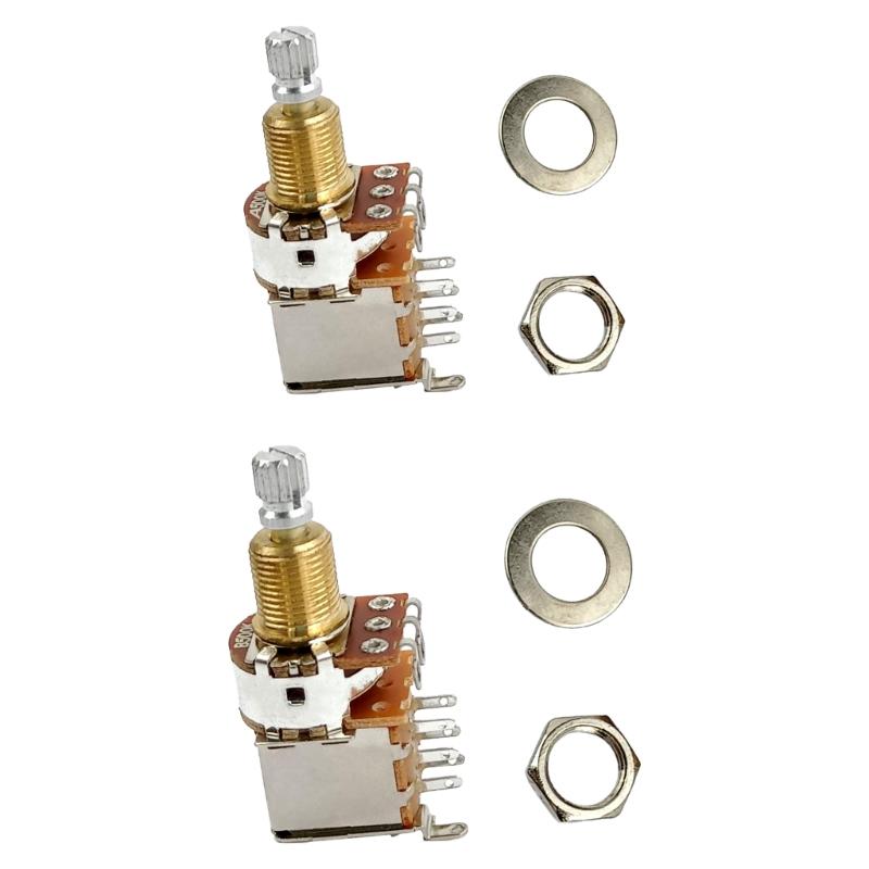 Guitar Potentiometer Switch Pots A500K/B500K Push Pull Guitar Control Pots Volumes Potentiometers Switch Pots Easy To Use