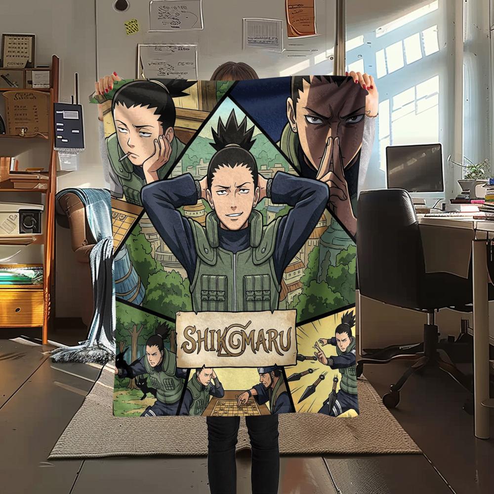 1PC Naruto Patterned Flannel Blanket Suitable For All Seasons For Home Decor Warmth And Comfort Gifts Holiday Present