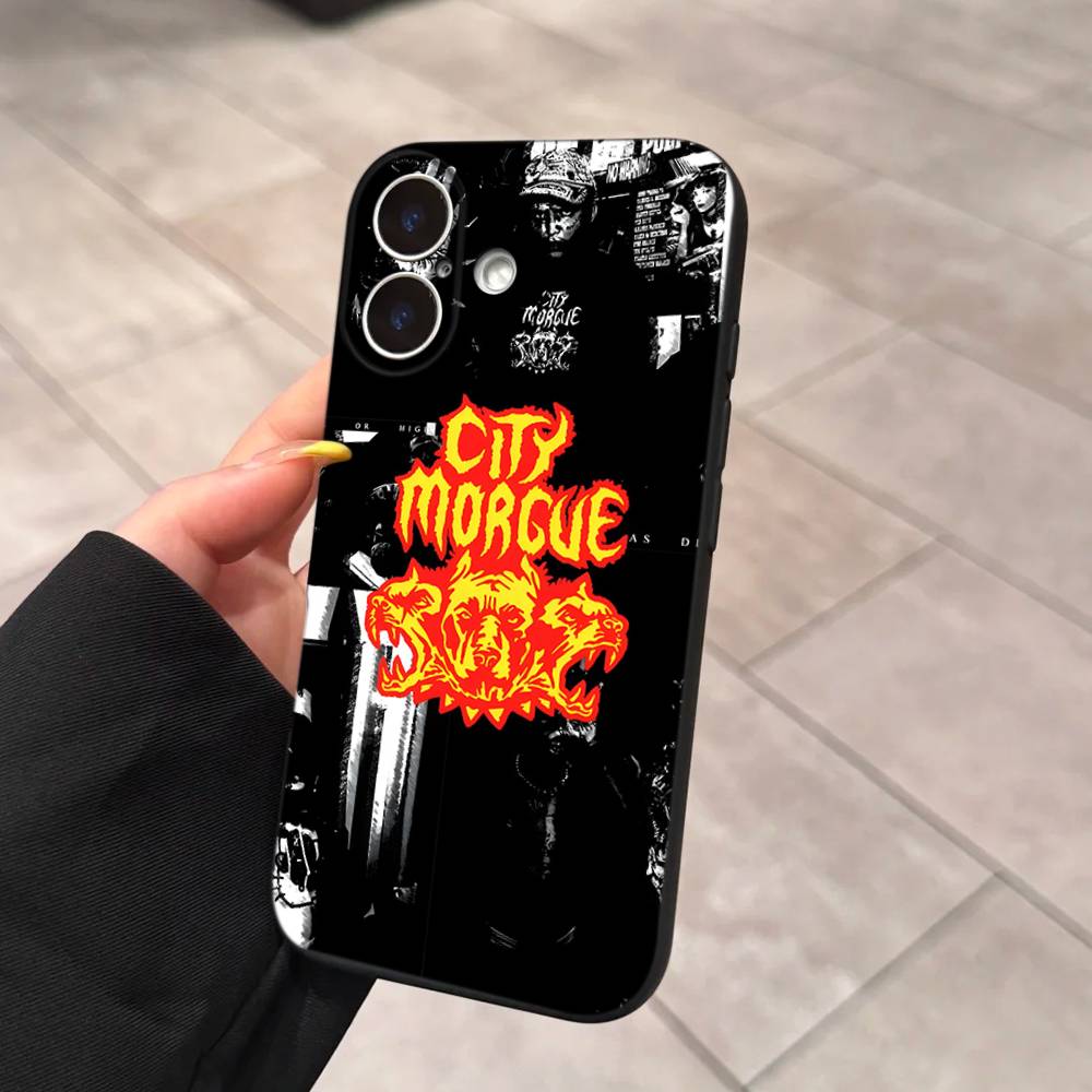 C-City M-Morgue Zillakami Phone Case For IPhone 16 15 14 13 12 11 17 Pro Max Simplicity Back TPU Soft Case