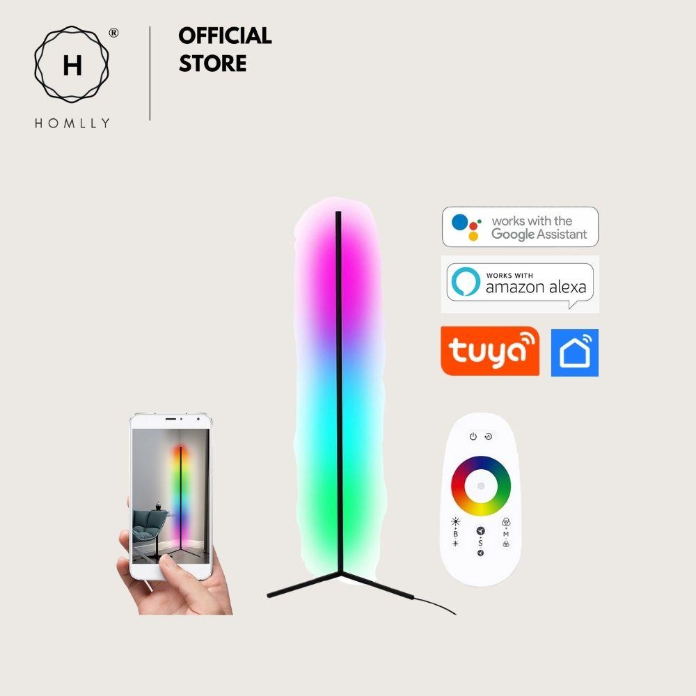 Homlly 300+ Color Changing Mood Lighting Corner Lamp with Bluetooth App and Remote Control