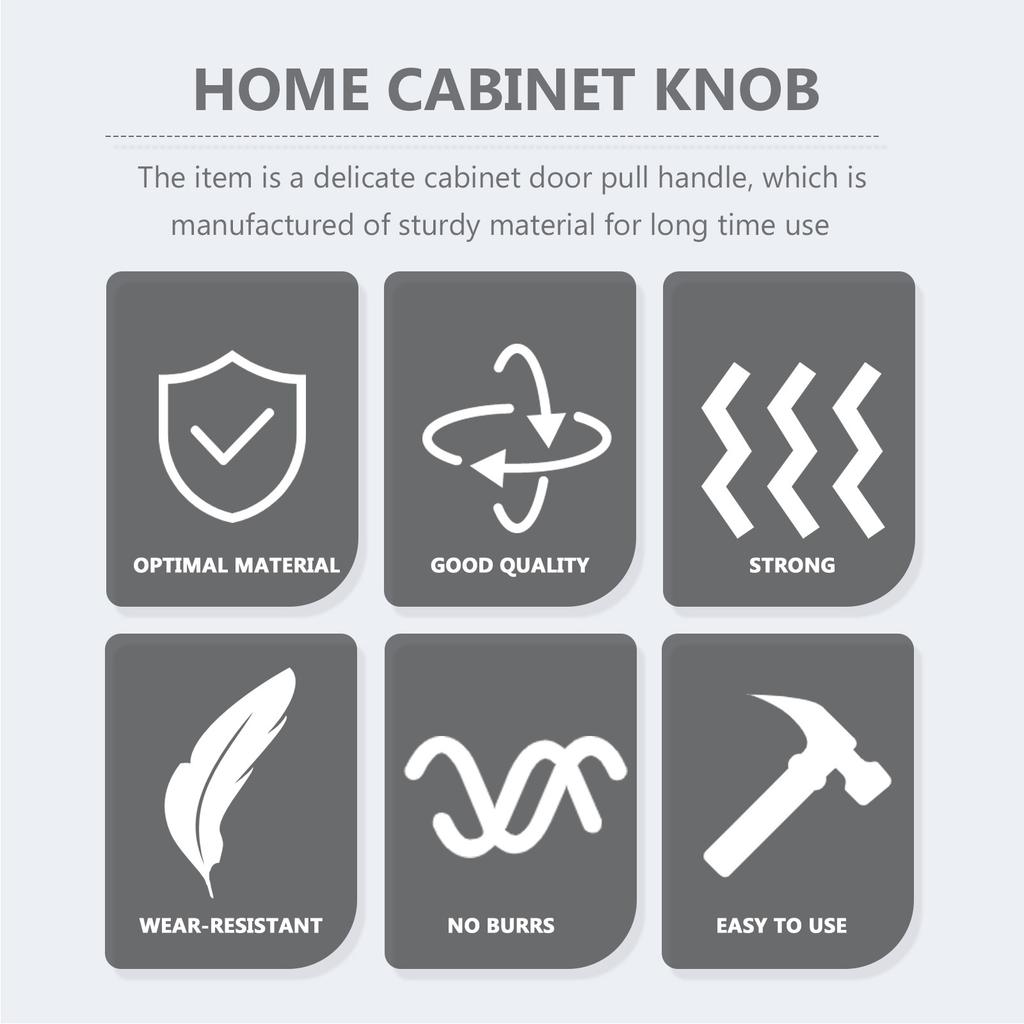 20Pcs Cabinet Pull Handle Zinc Alloy Drawer Knob Set Stylish Replacement for Old Door Furniture in Living Room Dorm