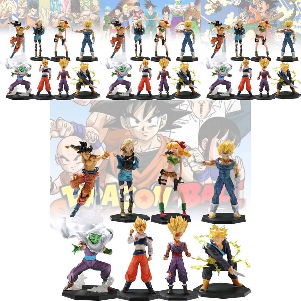 Collectible Pvc Dragon Ball Son Goku Majin Vegeta Green Outfit Figure Display Model