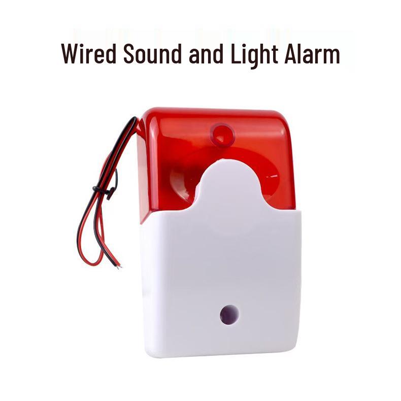 

103 Проводной датчик пожарной сигнализации со звуковым и световым оповещением