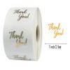 50-500pcs 1inch Clear Gold Foil Thank You Stickers for Envelope Sealing Label Stickers Pretty Things Inside for Gifts Package