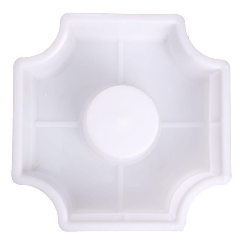 Ziegelform für Rasenpflastersteine mit mittlerem Loch DIY-Wege Form mit mittlerem Loch Gartenwege Kunststoff-Ziegelform Pflasterbelag Gehweg Formen